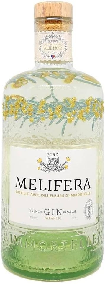 Melifera Gin Biologico, Gin Francese Costa Atlantica, 43% vol, 700 ml