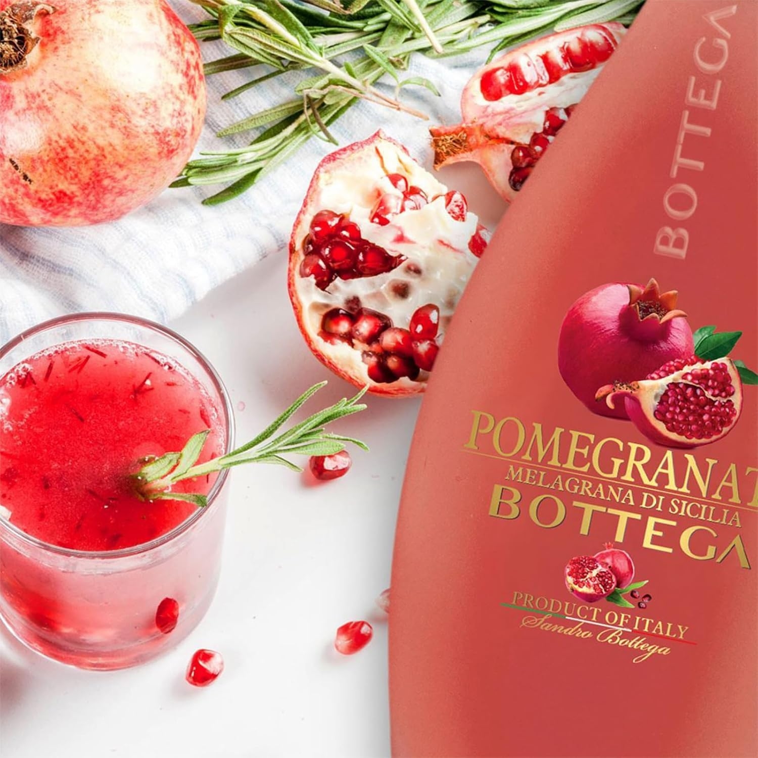 B BOTTEGA S.P.A Pomegranate Liquore Vegan alla Melagrana di Sicilia - 500ml - immagine 2