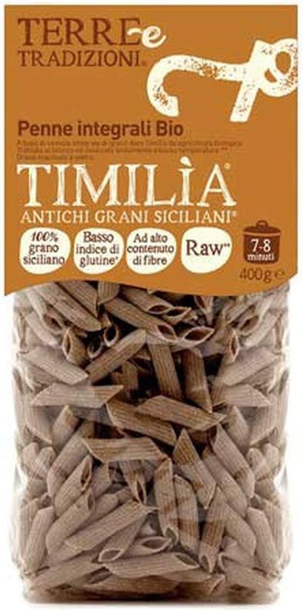 Terre e tradizioni, Penne di timilìa integrale bio, 400g
