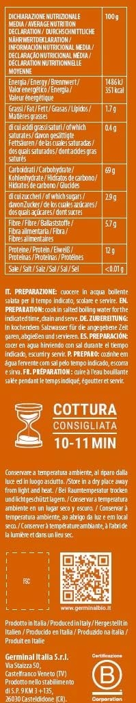 Germinal Bio Spaghetti di semolato semintegrale - immagine 2