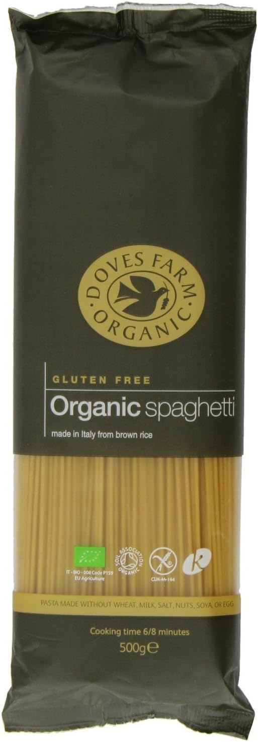 Doves Farm Spaghetti di riso integrale senza glutine biologici 500g